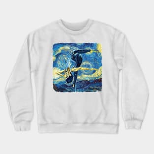 Yoga Van Gogh Style Crewneck Sweatshirt